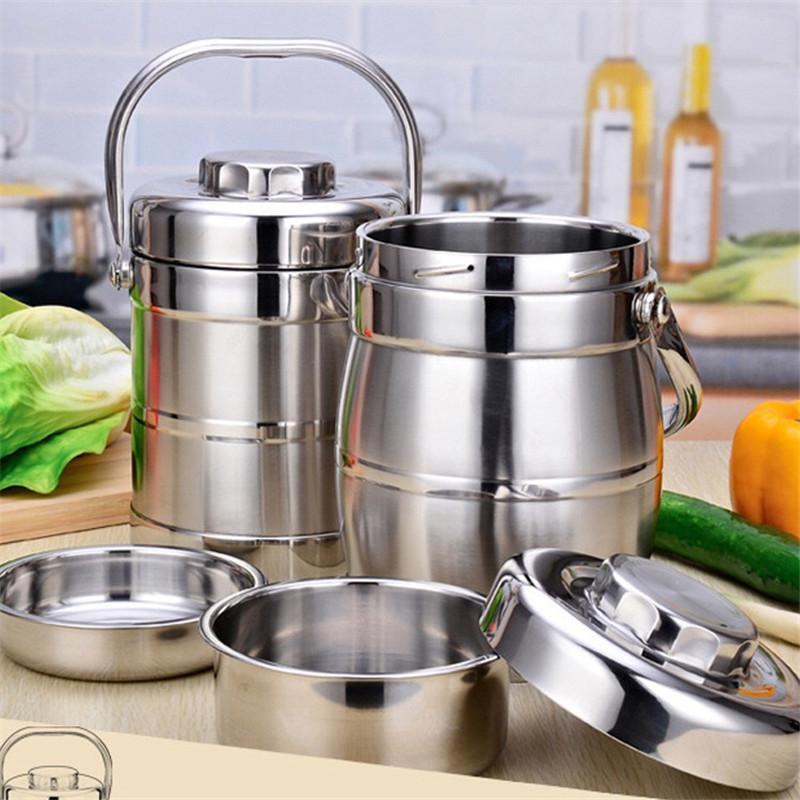 1.4L Stainless Steel Insulated Food Jar Lunchbox Container Portable Thermos