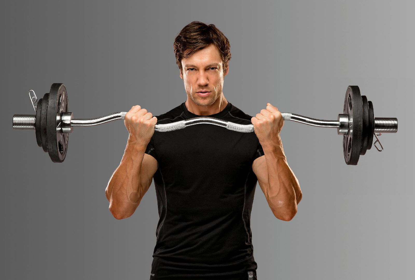 1.5m Easy Curl Barbell Weight Lifting Bar for Home Gym Fitness