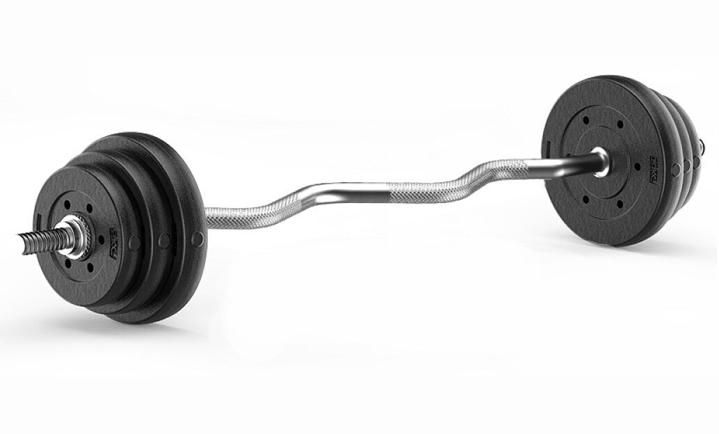 1.5m Easy Curl Barbell Weight Lifting Bar for Home Gym Fitness