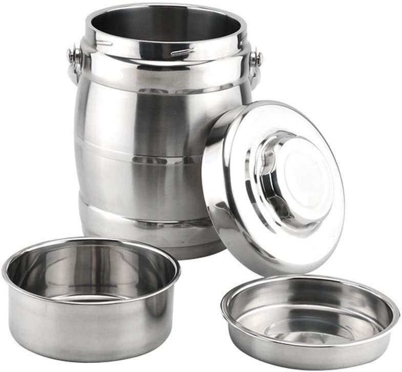 1.6L Vacuum Insulated Stainless Steel Food Jar Lunchbox Container Portable