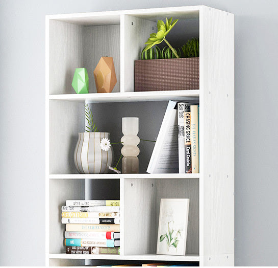1.8m Tall Shelf Cupboard Bookshelf Wardrobe with Drawers White